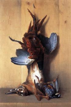 讓 巴蒂斯特 奧德利 Still Life With Pheasant